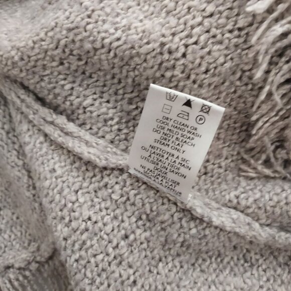 Christopher Fischer Wool Blend Cowl Neck Long Sleeve Fringe Sweater Size Small - Picture 6 of 9
